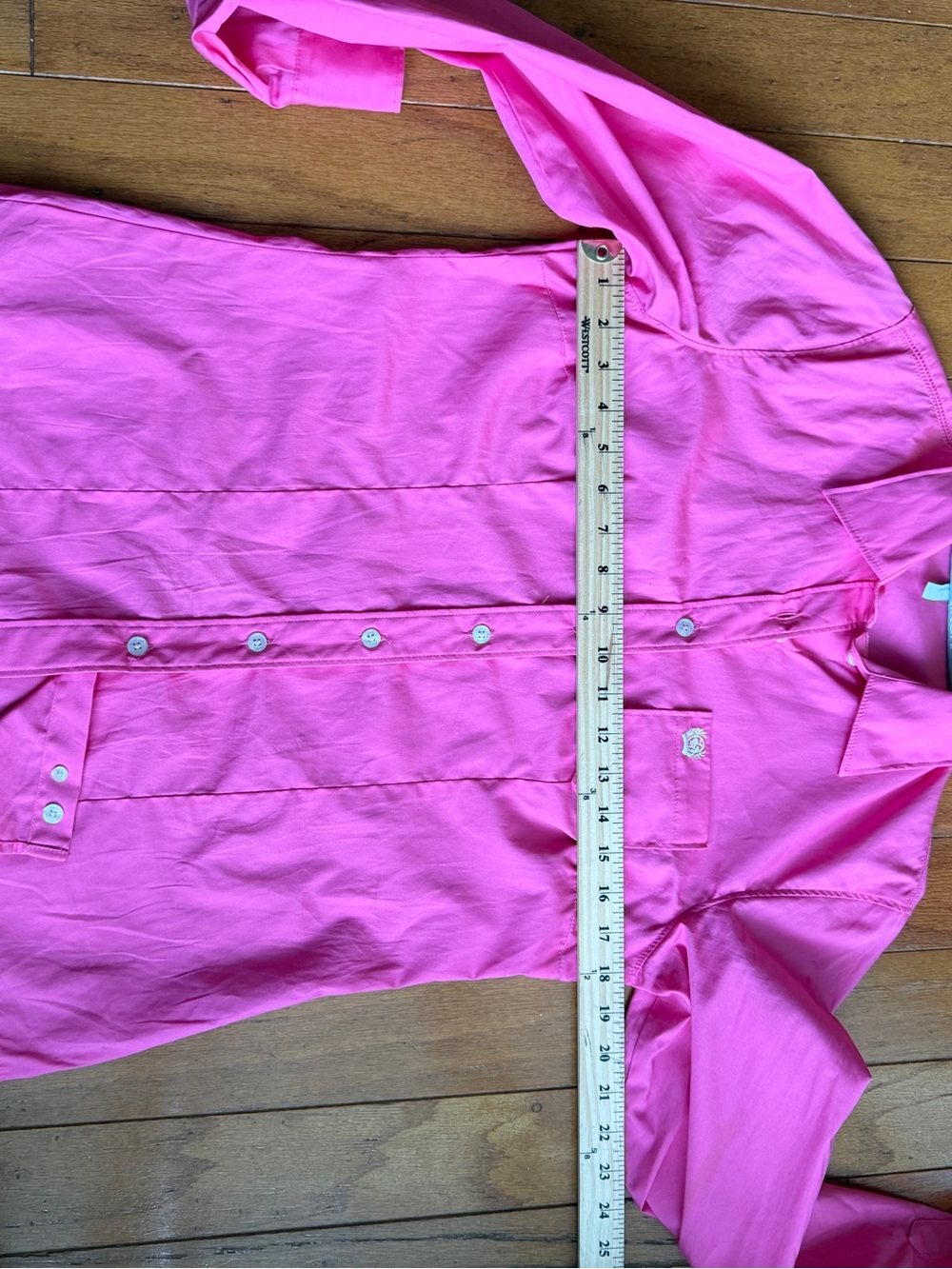 Cinch Arena Fit 100% Cotton Button Down Western Shirt Size Medium Hot Pink - Picture 7 of 8